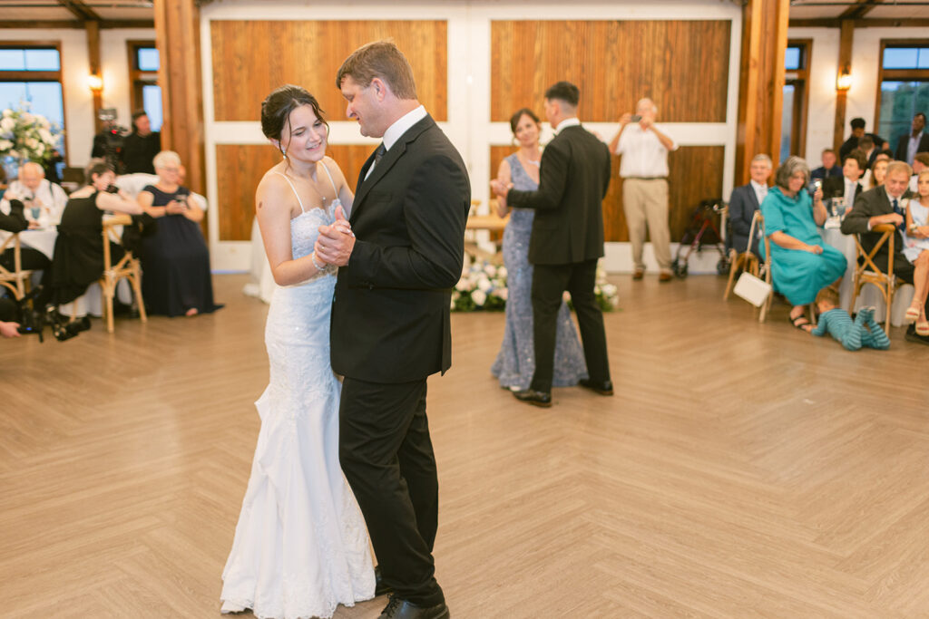 Father daughter dance at Kent Island Resort for a spring wedding